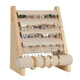 thumbnail image 4 of Natural Wooden Jewellery Display Rack - Ears Bracelet Watch Bangle Holder, 4 of 8