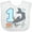 AA-White, variant on Inktastic 1st Birthday Shark with Cake Boys or Girls Baby Bib