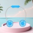 thumbnail image 5 of Hwkond Neck Fan Sports Portable Necks Fan Foldable Hose USB Charging Long Battery Life Two-speed Adjustment Small Fan Outdoor Travel Car Portable Silent Fan on Clearance, 5 of 8
