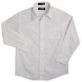 thumbnail image 2 of French Toast School Uniform Boys Button Down Long Sleeve Poplin Dress Shirt, 34138 Light Blue / 4, 2 of 2