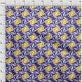 thumbnail image 4 of oneOone Silk Tabby Dark Blue Fabric Abstracts Craft Projects Decor Fabric Printed By The Yard 42 Inch Wide, 4 of 4