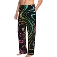 thumbnail image 6 of Yiaed Rainbow Glitter Print Men's Lounge Pants, Loose PJ Bottoms, Long Pajama Pants for Men-Large, 6 of 6