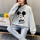 thumbnail image 4 of Sudadera de manga larga para mujer 2024 nuevo otoño e invierno estilo coreano suelto bf estilo perezoso chaqueta engrosada de terciopelo de moda con capucha, 4 of 5