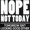 thumbnail image 3 of CafePress - Nope Not Today Hoodie (Dark) - Pullover Hoodie, Classic, Comfortable Hooded Sweatshirt, 3 of 4
