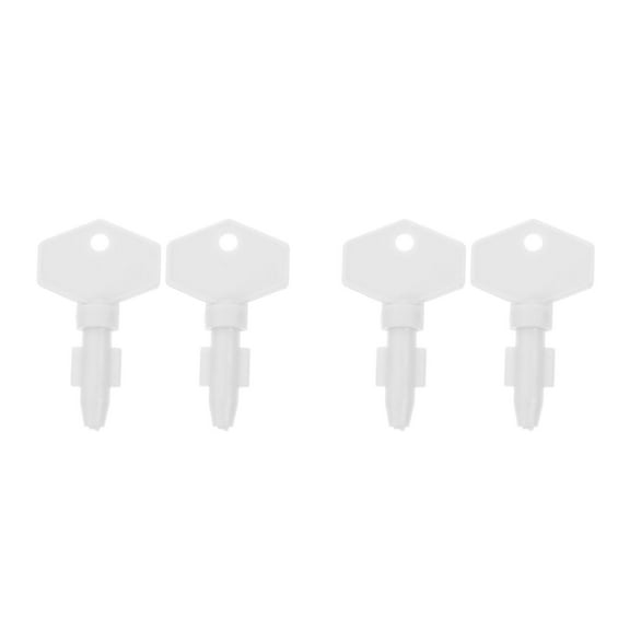 Hemoton  Set of 2 Universal Paper Towel Dispenser Replacement Key White