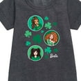 thumbnail image 2 of Barbie - St Paddys Collage - Toddler And Youth Girls Fleece Dress, 2 of 4