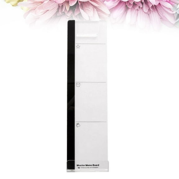 SASABAXI 1Set Acrylic Rectangular Memo Board Monitor Paper Holder For Computer Screen Office Use