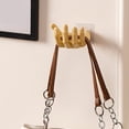 thumbnail image 3 of 2Pcs Hook Hand Shape Hook Wall Mount Soap Holder Storage Hanging Hook for Bathroom, 3 of 9