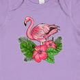 thumbnail image 4 of Inktastic Flamingo with Tropical Flowers Boys or Girls Baby Bodysuit, 4 of 5