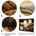 thumbnail image 3 of Designart "Farm Golden Harvest Painting V" Landscapes Wall Art Living Room, 3 of 5