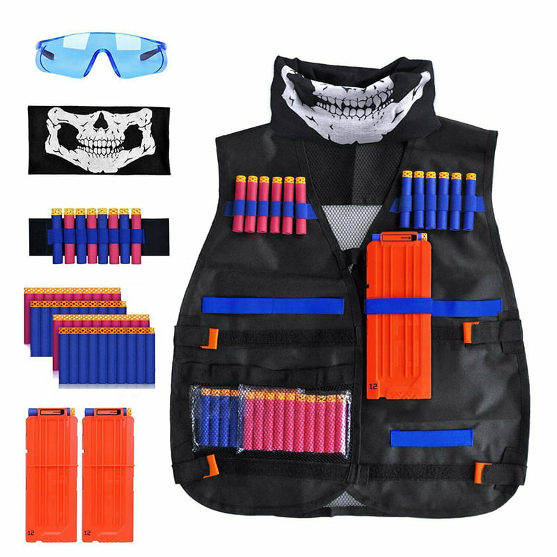 Kid Tactical vest suit Kit For Nerf Gun N-Strike Elite Series Outdoor Game Kit 