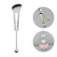 thumbnail image 2 of Brocha para base de maquillaje, brocha para maquillaje facial, brocha portátil de metal para rubor, brochas con cuentas para rostro. Estilo A, 2 of 9