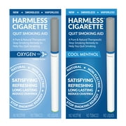 Harmless Cigarette,Oxygen & Menthol,Nicorette Alternative & Quit Smoking Aid,2pk