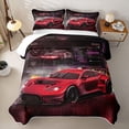 thumbnail image 2 of Erosebridal Red Fast Car Quilt Full for Boys,Car Theme Full Bedspread Sets for Teens, 2 of 7