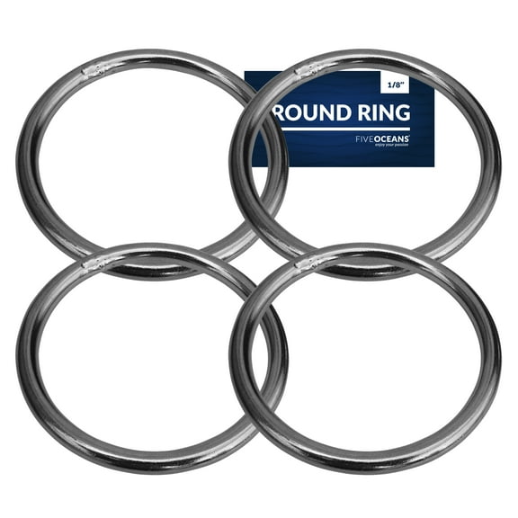 Five Oceans Round Ring Welded 1/8-Inch x 1-Inch - 4-Pack - FO2732-M4