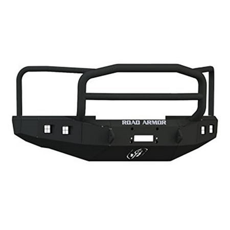 Road Armor - Road Armor 608R5B RDA608R5B 08-10 F250/F350 SUPER DUTY LONESTAR WINCH BUMPER, SATIN BLACK, SQUARE LIGHT MOUN