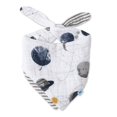 thumbnail image 1 of Little Unicorn Cotton Muslin Reversible Bandana Bib - Planetary, 1 of 2