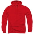 thumbnail image 2 of Justice League Movie League Distressed (Back Print) Adult Zipper Hoodie Sweatshirt Red, 2 of 3