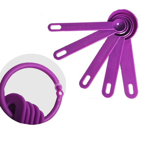 

Creative 5pcs/set Baking Cooking Kitchen Tools Measuring Spoon Silicone Measuring Ladle with Scale Kitchen Tools