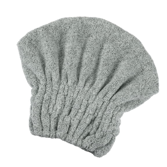 Vocoste Charcoal Fiber Hair Drying Towel Dry Cap for After Bath Drying Hair Gray
