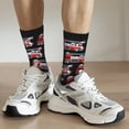thumbnail image 6 of KLL Fire and Rescue Truck Print Cool Socks Men's Women's Crew Socks Funny Crazy Novelty Stockings, 6 of 6