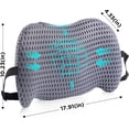 thumbnail image 6 of Lumbar Support Pillow for Office Chair, Car Lumbar Pillow Lower Back Pain Relief, Memory Foam Back Cushion with 4D Mesh Cover and Adjustable Straps, Ergonomic Chair Back Pillow for Car,Bed, Gaming, 6 of 16