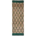 thumbnail image 3 of SAFAVIEH Natural Fiber Ingram Geometric Area Rug, Natural/Dark Green, 3' x 5', 3 of 8