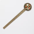 thumbnail image 2 of Peaches Lace Bookmark in Antique Bronze - Book Accessory for Readers and Book Lovers, 2 of 5