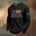 thumbnail image 2 of 250th Anniversary USA Shirt Men American Flag Print Shirt Long Sleeve Waffle Top Casual Crewneck Sweatshirts Patriotic Apparel, 2 of 3