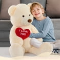 thumbnail image 6 of Tezituor 36" Teddy Bear Stuffed Animal Giant Bear Plush with I Love You Heart Plush Toy, 6 of 7
