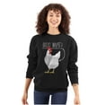 thumbnail image 3 of Guess What Chicken Butt Silly Joke Sweatshirt for Men or Women Brisco Brands S, 3 of 6