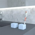 thumbnail image 4 of Pemberly Row Quick Dry Absorbent Diatomite Stone Toothbrush Holder in Blue, 4 of 4