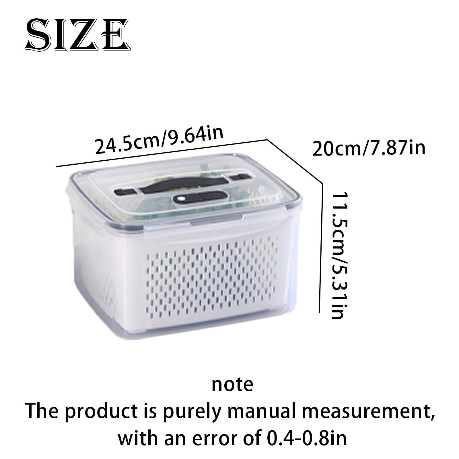 Fruit Storage Containers for Fridge,Airtight Fridge Organizers,BPA-Free Produce Containers for Fridge to Keep Vegetables Berry Lettuce Fresh,a Reusable Food Storage Container for Produce