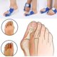 thumbnail image 5 of Corrector de 2 piezas para mujeres y hombres, banda elástica para dedos del pie Valgus Brace - Dedo ortopédico ligero, cómodo y transpirable, 5 of 5