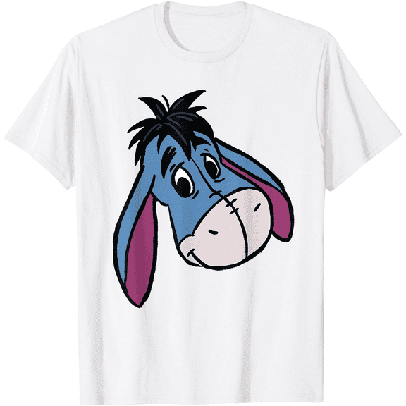 Winnie the Pooh Eeyore Happy Big Face Unisex Softstyle T-Shirt for Men Women Kids