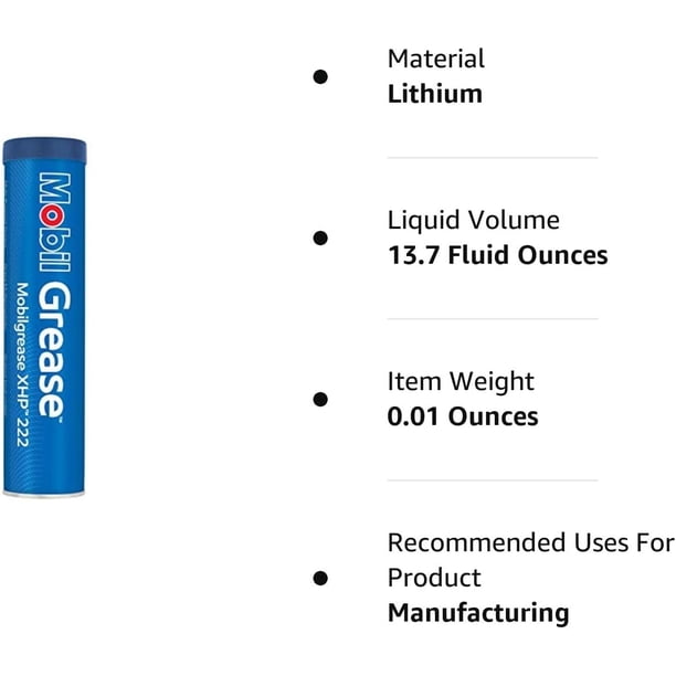Mobil - 121928 121929 Xhp 222 Grease, 13.7 oz. - Walmart Business
