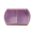 thumbnail image 2 of Portable Sealed 6-Compartment Pill Organizer Box, Damp-Proof Plastic Vitamin Dispenser with Dividers, Travel-Size 7.5x5.3x2.3cm, Purple/Blue/Red Options, 2 of 6