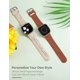 thumbnail image 2 of Correa de reloj Minyee de silicona grabada con estampado floral para Fitbit Versa 4, 2 of 6