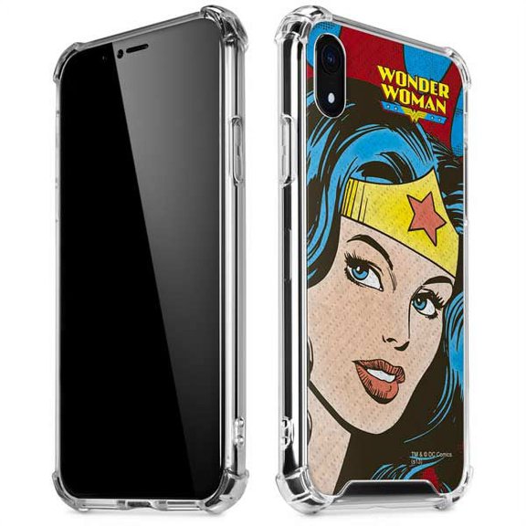 Skinit DC Comics Wonder Woman Vintage Profile iPhone XR Clear Case