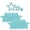D, variant on Rubber Bathroom Wall Sticker in Star Design - Anti- and Waterproof - Easy to Apply on Smooth Surfaces - Adds Modern Touch to Bathrooms - B