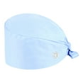 thumbnail image 2 of Heart Printed Bouffant Cap with Buttons Unisex Sweatband Adjustable Tie Back Hat, 2 of 6