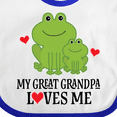 thumbnail image 4 of Inktastic My Great Grandpa Loves Me Boys Gift Boys Baby Bib, 4 of 4