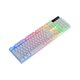 thumbnail image 1 of Matsuzay Teclado mecánico con luz de fondo de respiración colorida juego con cable 104 piezas de teclado de botones Juegos de teclado y mouse para computadora Blanco, 1 of 6