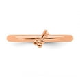 thumbnail image 4 of 925 Sterling Silver Stackable Pink-plated Key Ring Eternity Band Size 10, 4 of 6