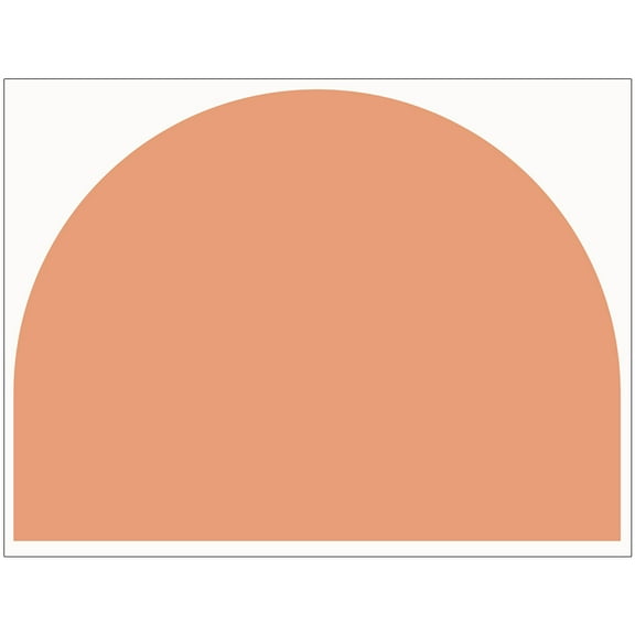 WRISTBIQUE Arch Wall Decal Orange 1Pack 52.04X1.97X1.97in