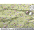 thumbnail image 2 of Soimoi Rayon Fabric Dot,Leaves & Floral Print Fabric by The Yard 56 Inch Wide, 2 of 3