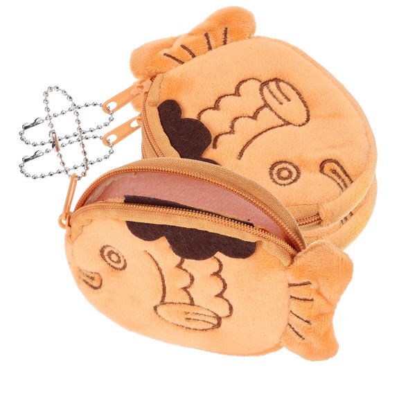 Raindrops 3Pcs Money Cash Envelopes Bag Coin Holder Brown Plush Storage Everyday Use