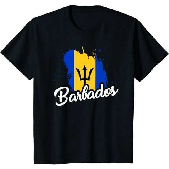 Barbados Flag T Shirt Bajan Proud Roots Love Heritage Cute T-Shirt