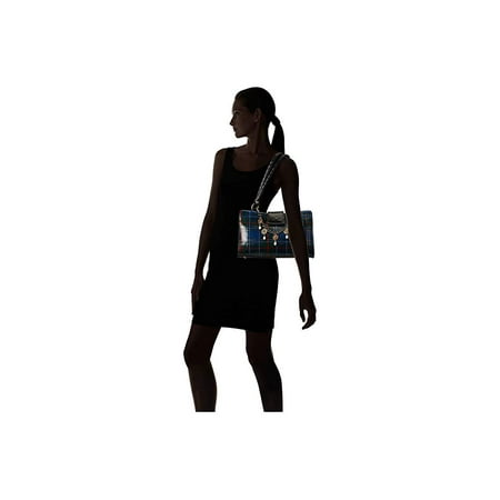 Patricia Nash Rienzo Satchel Blue/Green Tartan