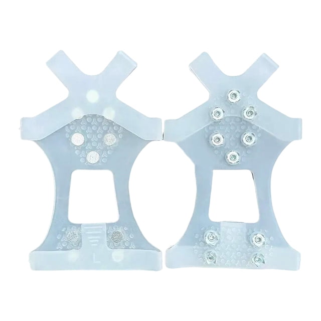 Pour Chaussures Hiver avec 10 Chaînes pour Chaussures Adaptées à la Randonnée Randonnée Glace Pêche Glace Etc. Activités Extérieures d'Hiver